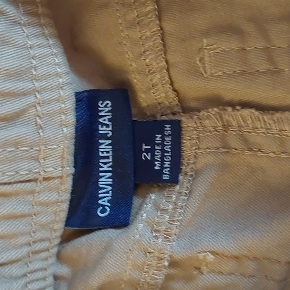 OkCalvin Klein tan pants, new with tags, size 2T, 100% cotton - Picture 3 of 5